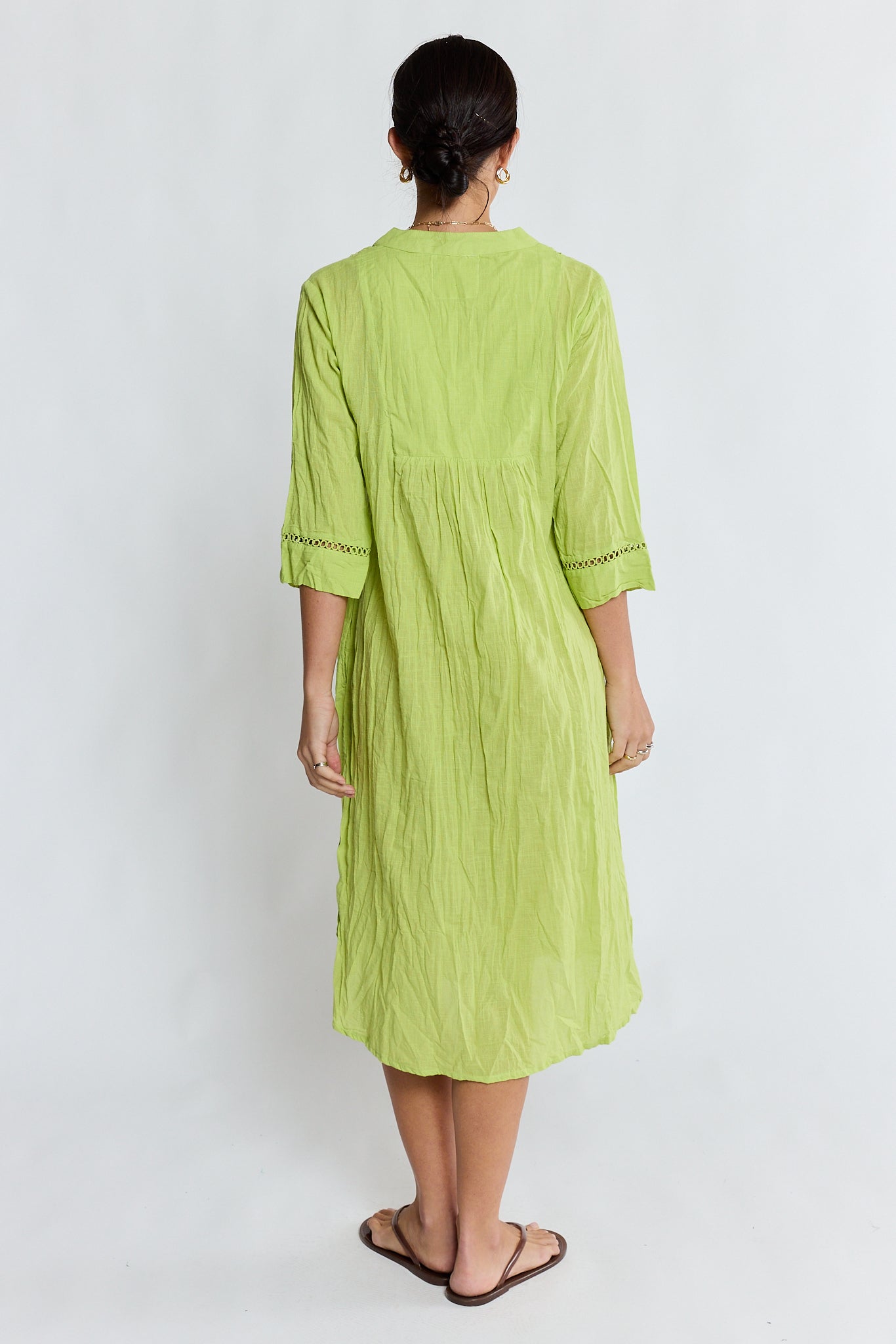 Laverne Kaftan Dress Matcha Dresses Lula Life