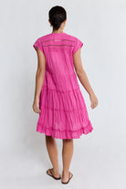 Laverne Tier Dress Fuschia Dresses Lula Life