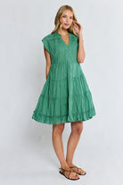 Laverne Tier Dress Gumleaf Dresses Lula Life