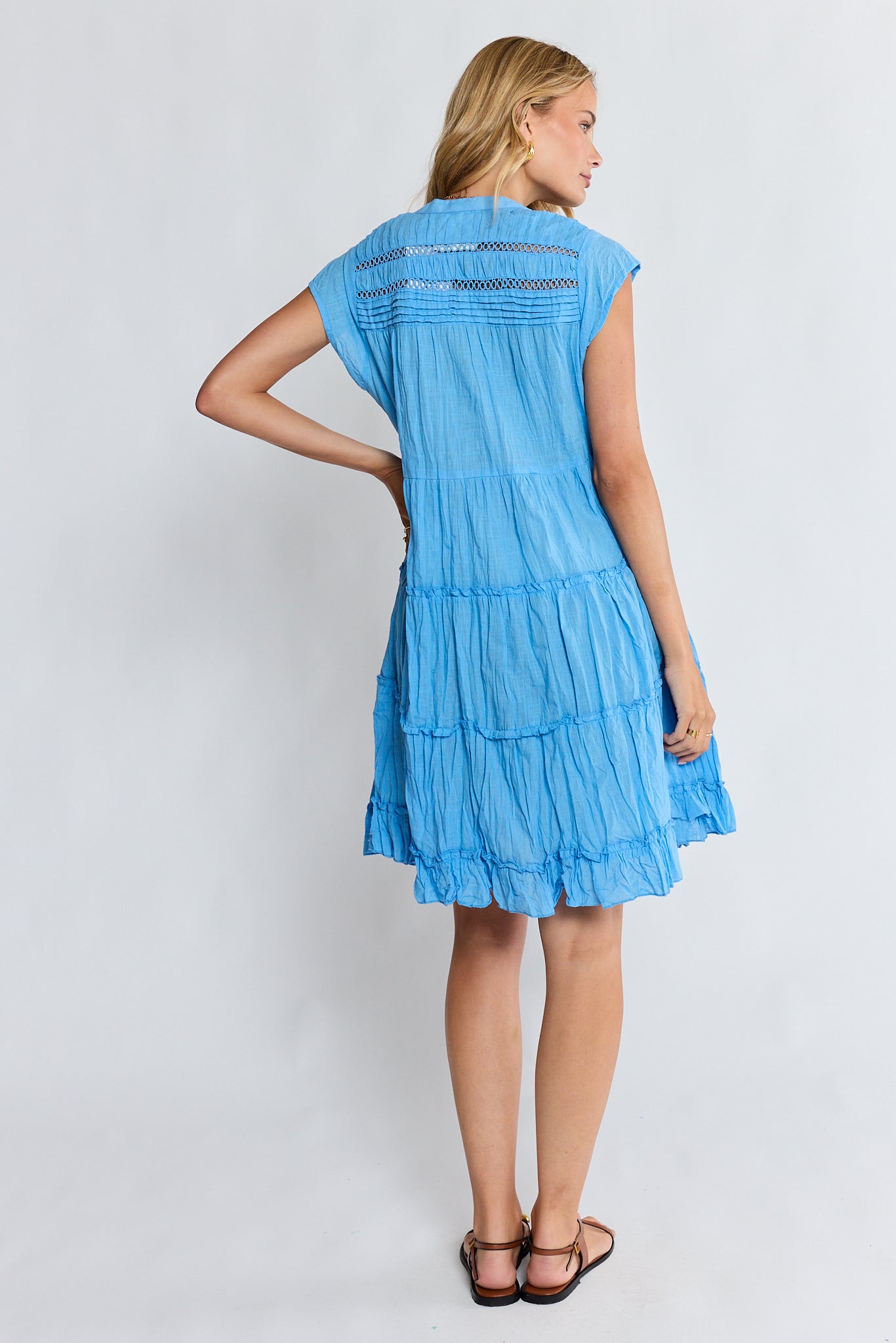 Laverne Tier Dress Sky Dresses Lula Life