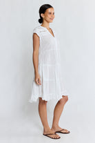 Laverne Tier Dress White Dresses Lula Life