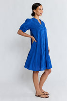 Marilyn Button Dress Azure Dresses Lula Life