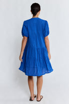Marilyn Button Dress Azure Dresses Lula Life