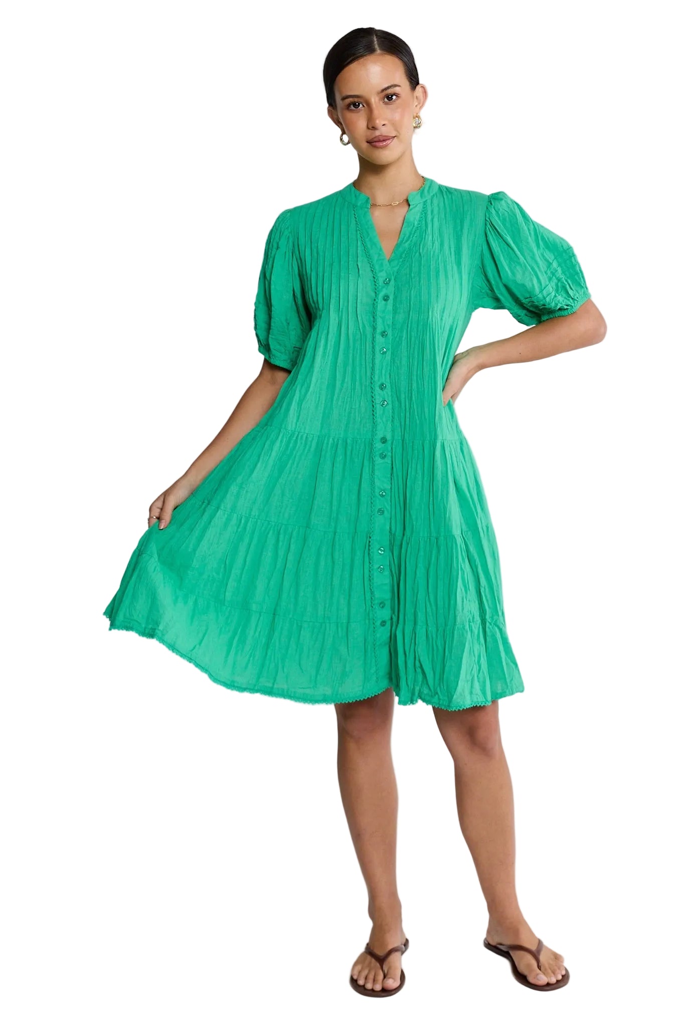 Marilyn Button Dress Sea Dresses Lula Life XS(36)