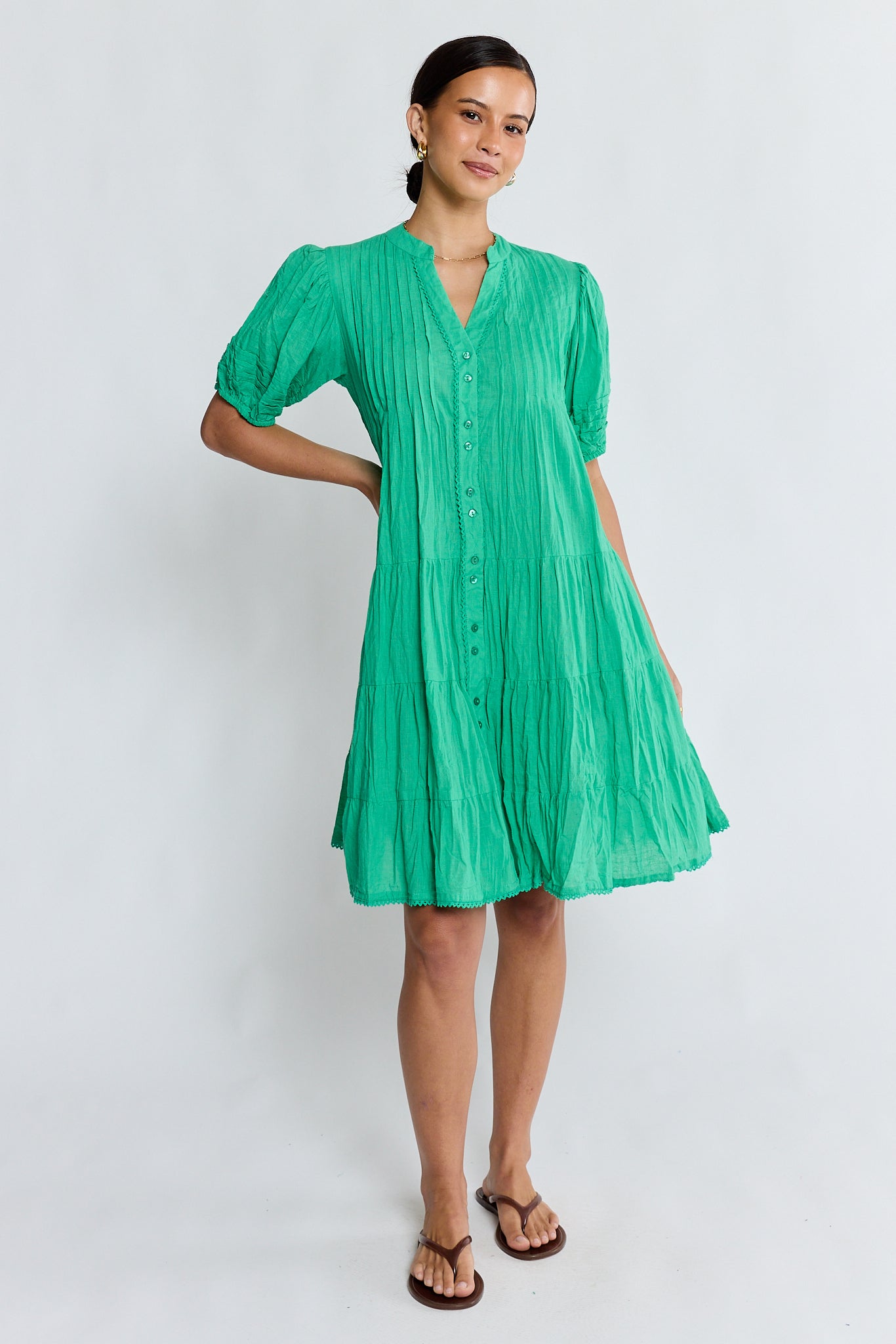 Marilyn Button Dress Sea Dresses Lula Life