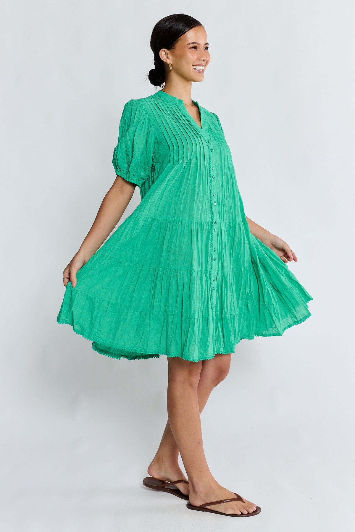 Marilyn Button Dress Sea Dresses Lula Life
