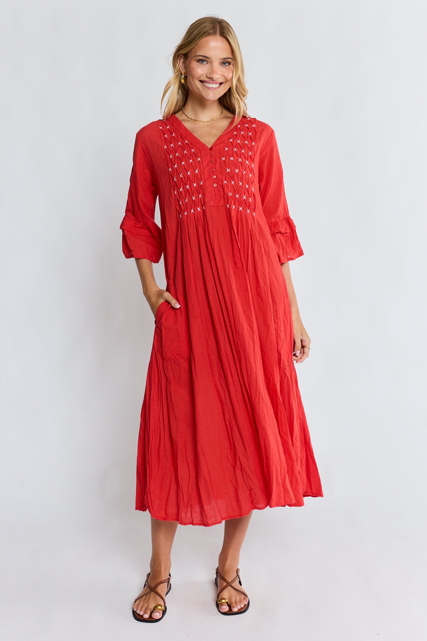 Marilyn MIDI Dress Red Dresses Lula Life