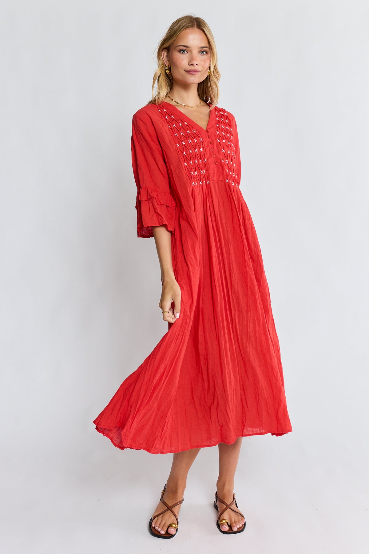 Marilyn MIDI Dress Red Dresses Lula Life