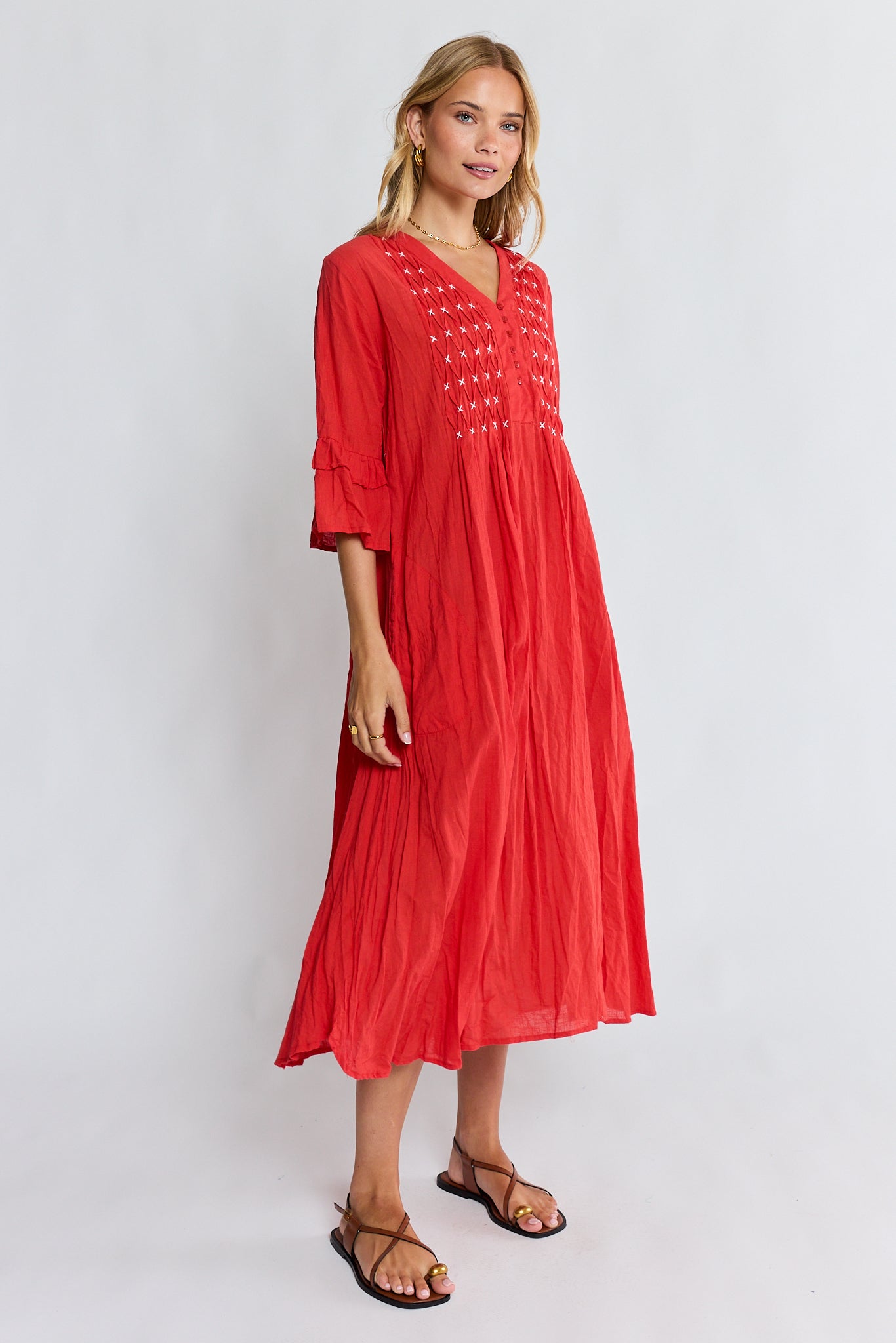 Marilyn MIDI Dress Red Dresses Lula Life
