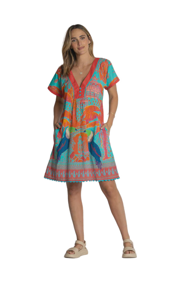 Marquita Dress Lagoon - Global Free Style