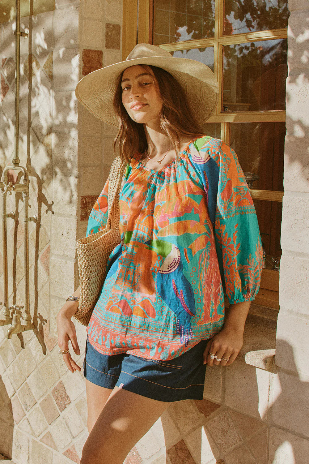 Marquita Shirt Lagoon Tops Lula Life