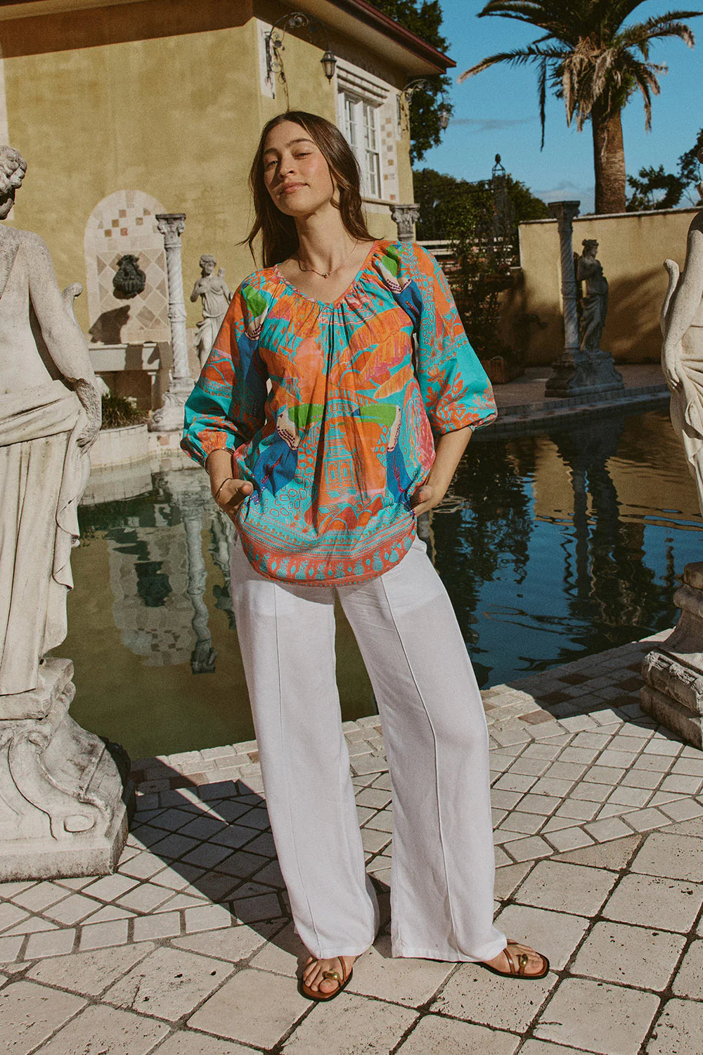 Marquita Shirt Lagoon - Global Free Style