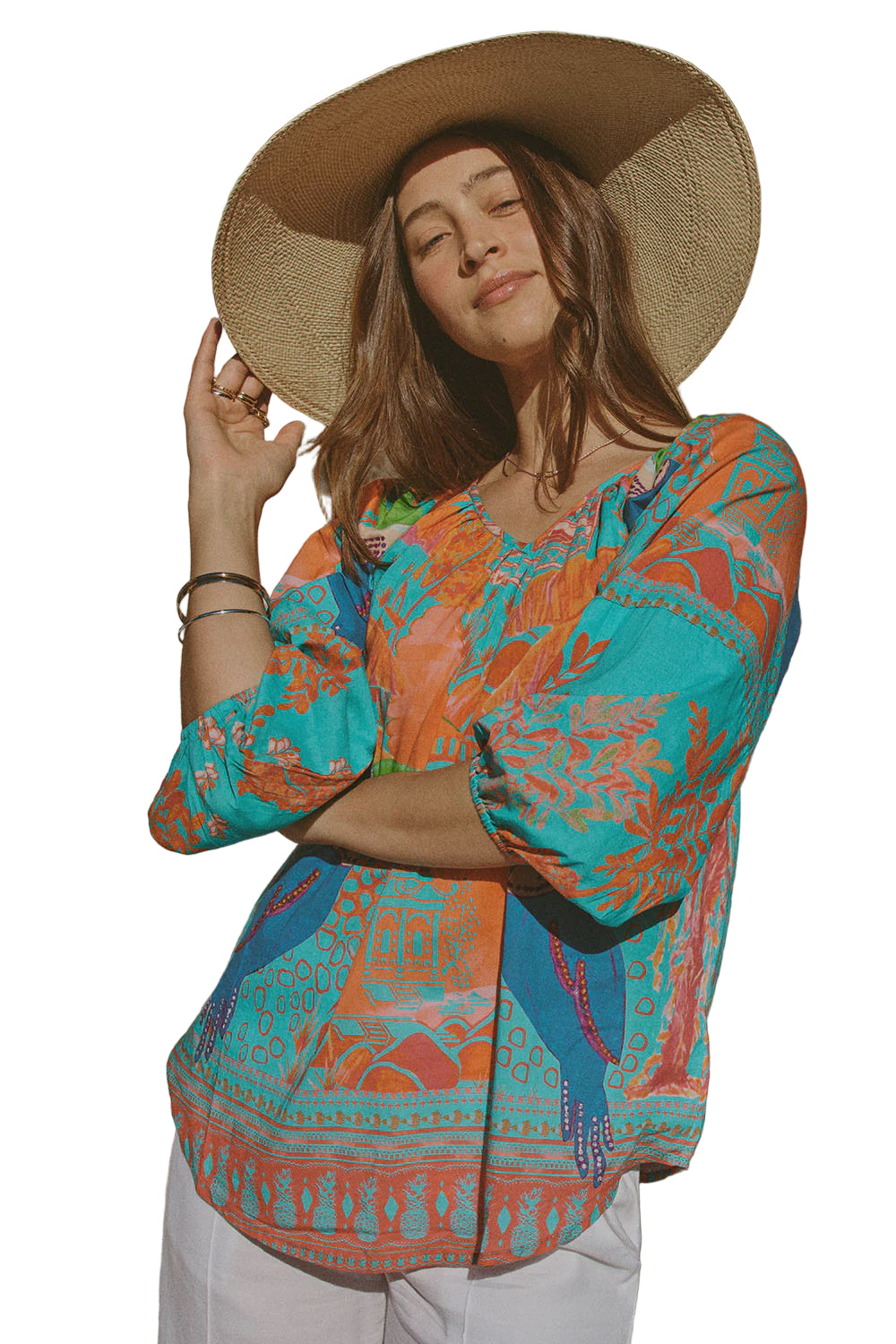 Marquita Shirt Lagoon Tops Lula Life S(8-10)