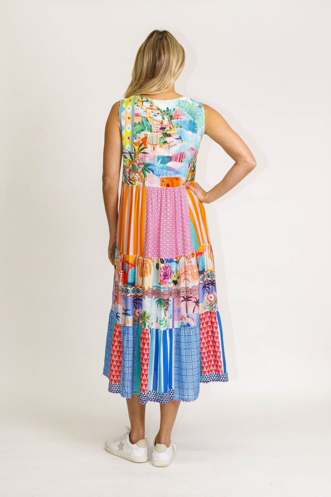 Noosa Sleeveless Midi Dress - Global Free Style