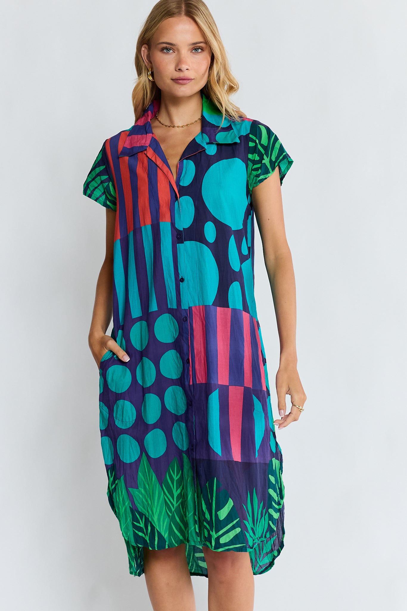 Rhea Shirtmaker Navy Tops Lula Life
