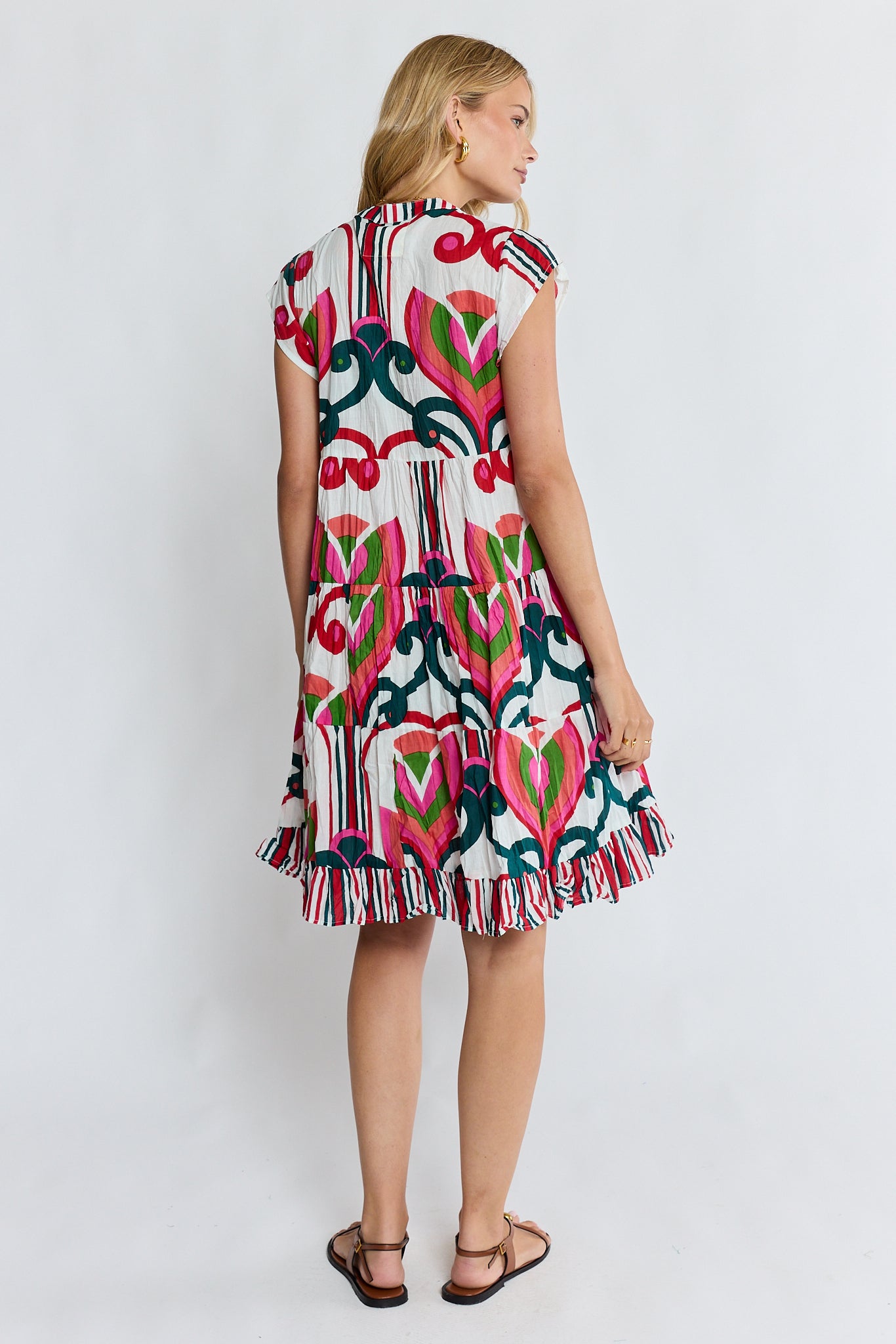 Sadie Tier Dress Melon Dresses Lula Life