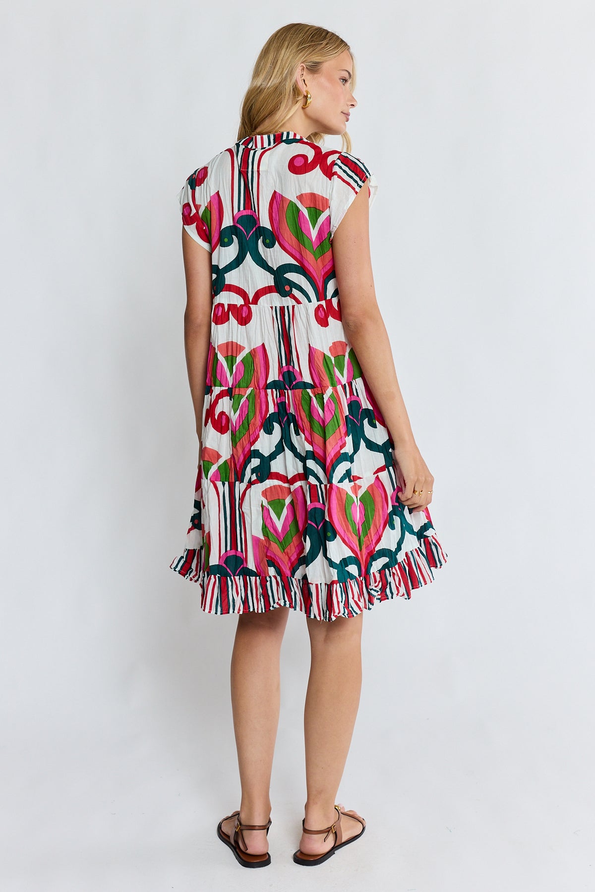 Sadie Tier Dress Melon Dresses Lula Life
