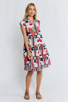 Sadie Tier Dress Melon Dresses Lula Life