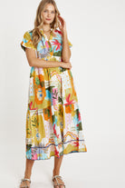 Rayna Midi Dress White - Global Free Style