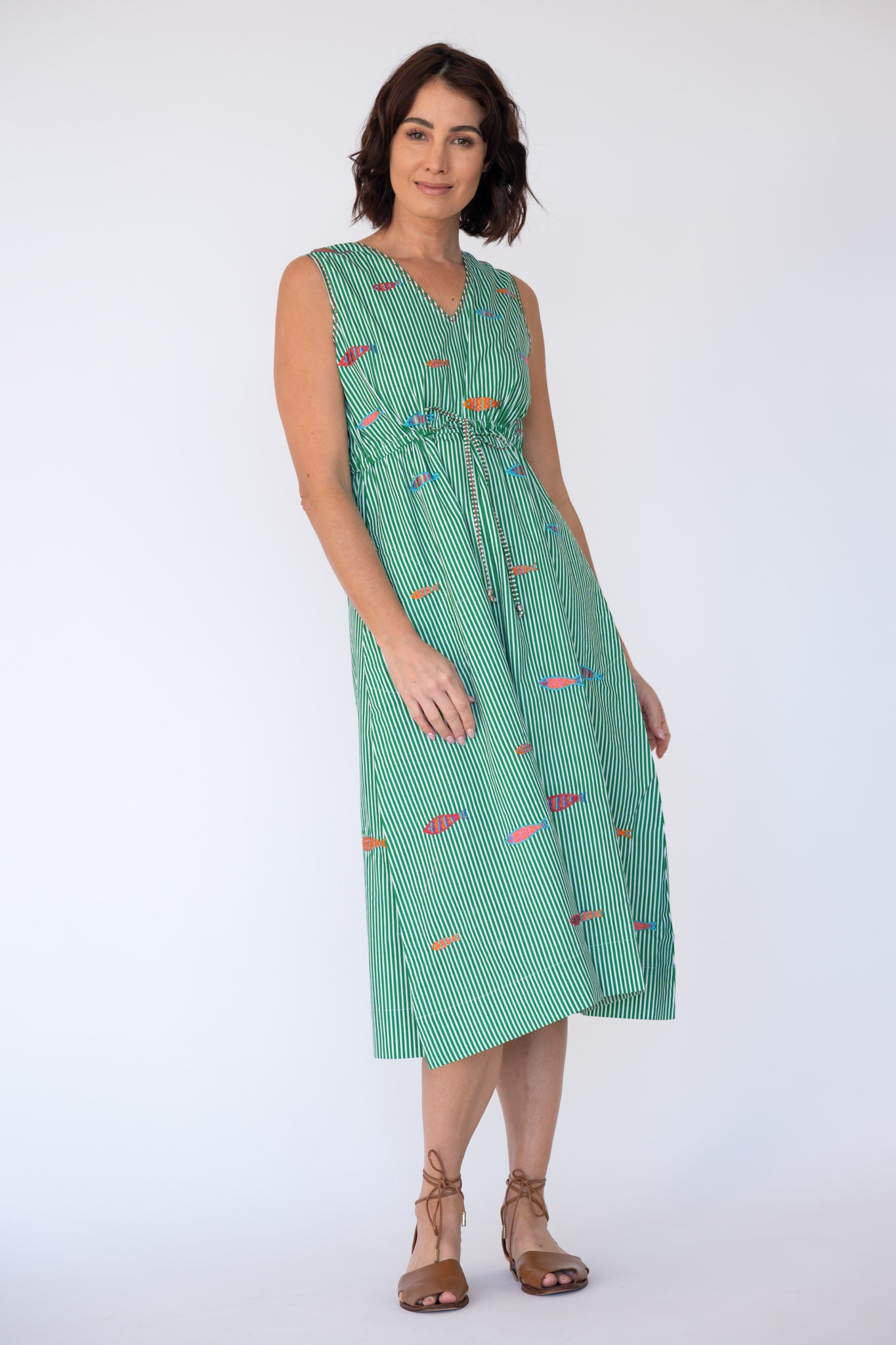 Sardine Tie Midi Sea Stripe - Global Free Style