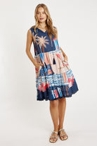 Seraphina S/less Dress Navy - Global Free Style