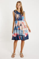 Seraphina S/less Dress Navy - Global Free Style