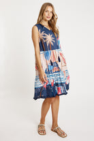 Seraphina S/less Dress Navy - Global Free Style