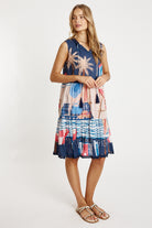 Seraphina S/less Dress Navy - Global Free Style