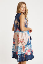 Seraphina S/less Dress Navy - Global Free Style