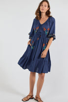 Casita Dress Navy Dresses Lula Soul