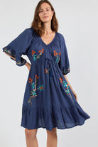 Casita Dress Navy Dresses Lula Soul