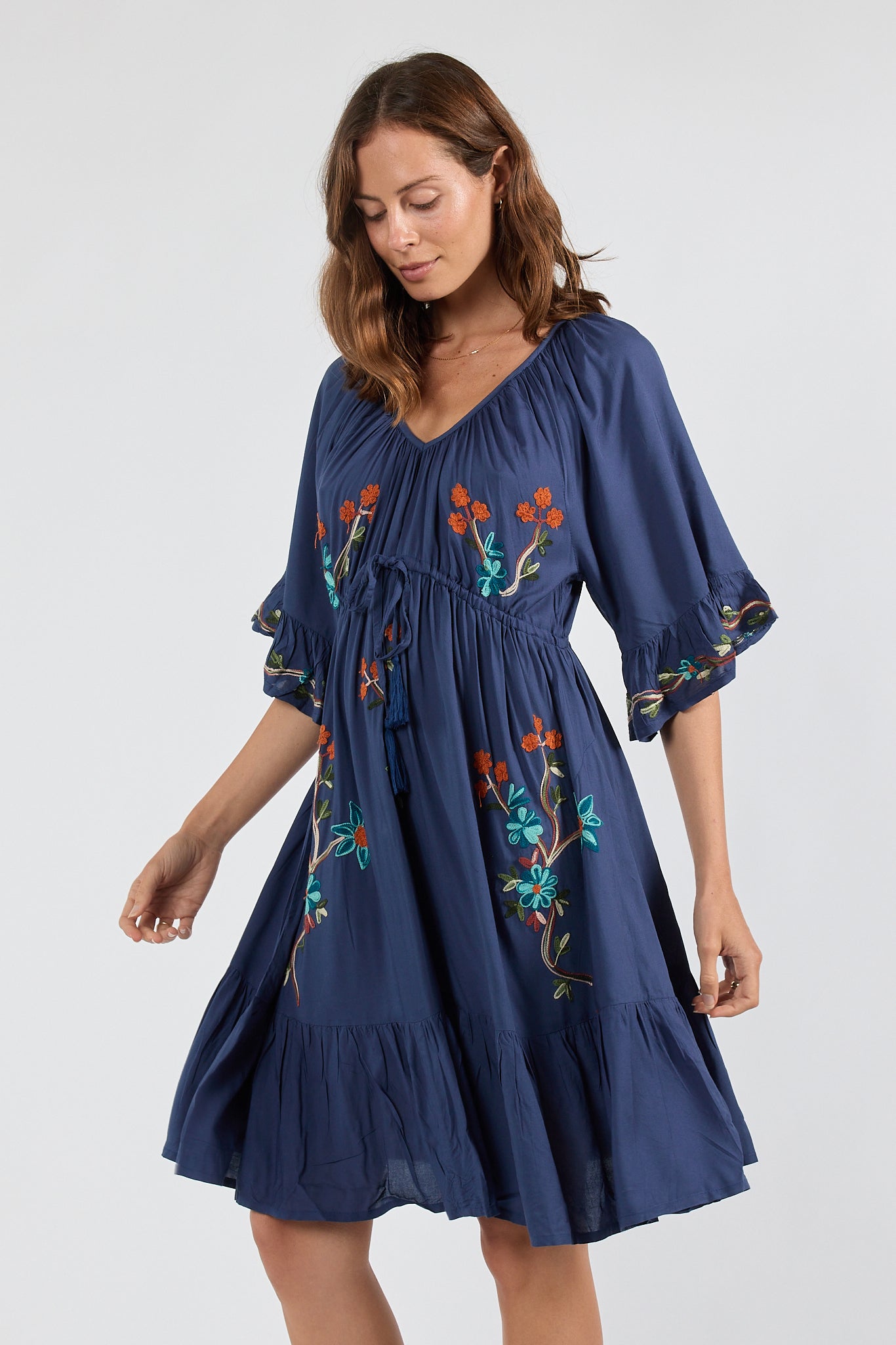 Casita Dress Navy Dresses Lula Soul