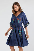Casita Dress Navy Dresses Lula Soul
