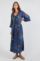 Casita MIDI Dress Navy Dresses Lula Soul
