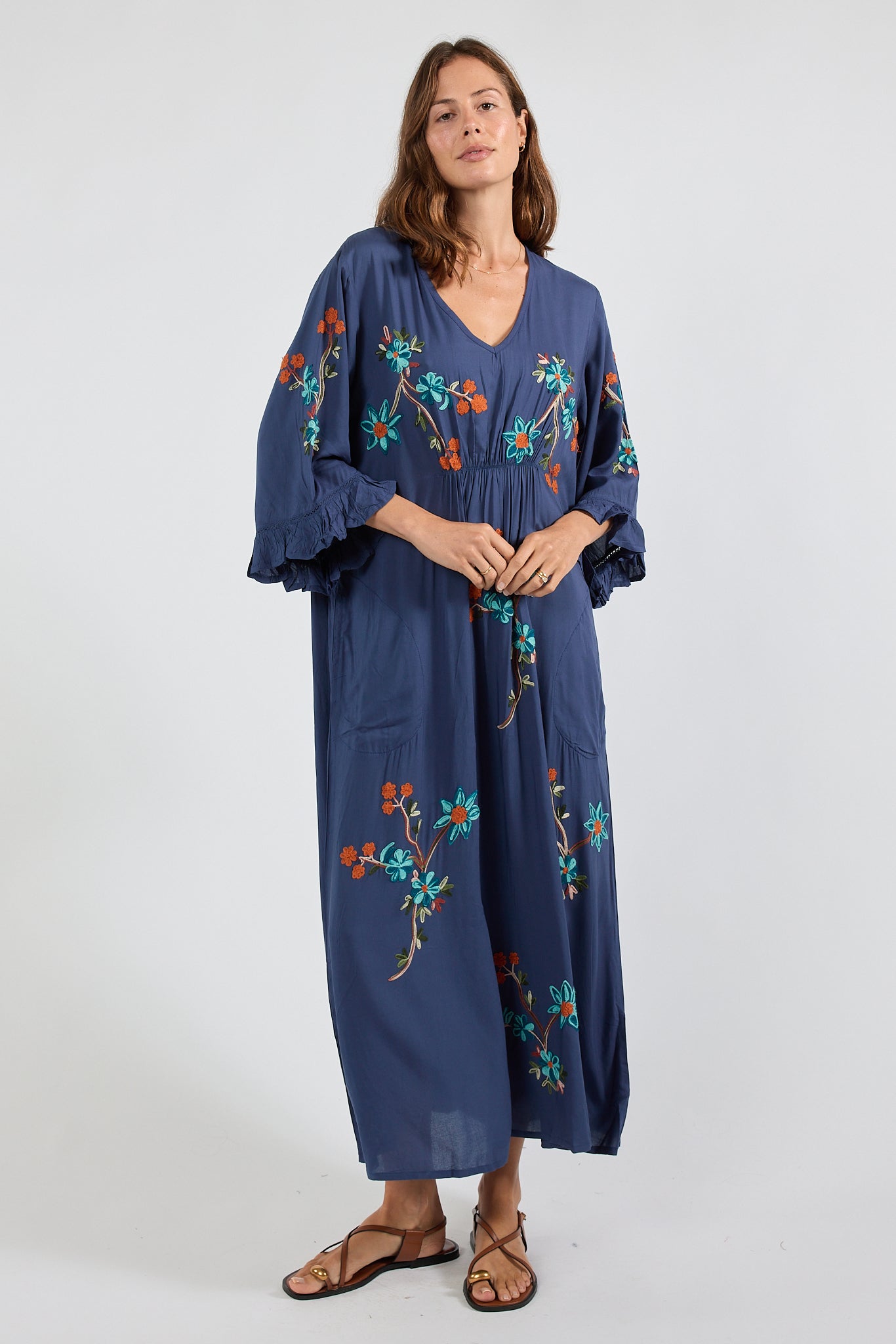 Casita MIDI Dress Navy Dresses Lula Soul