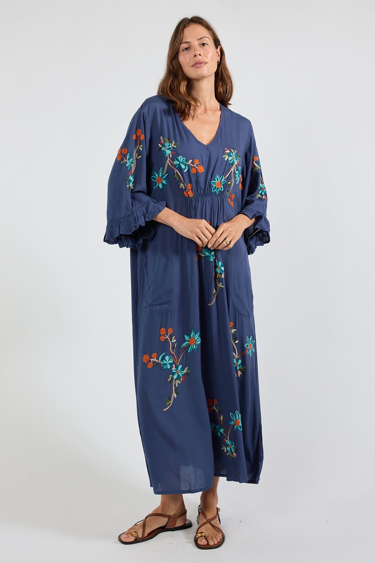 Casita MIDI Dress Navy Dresses Lula Soul