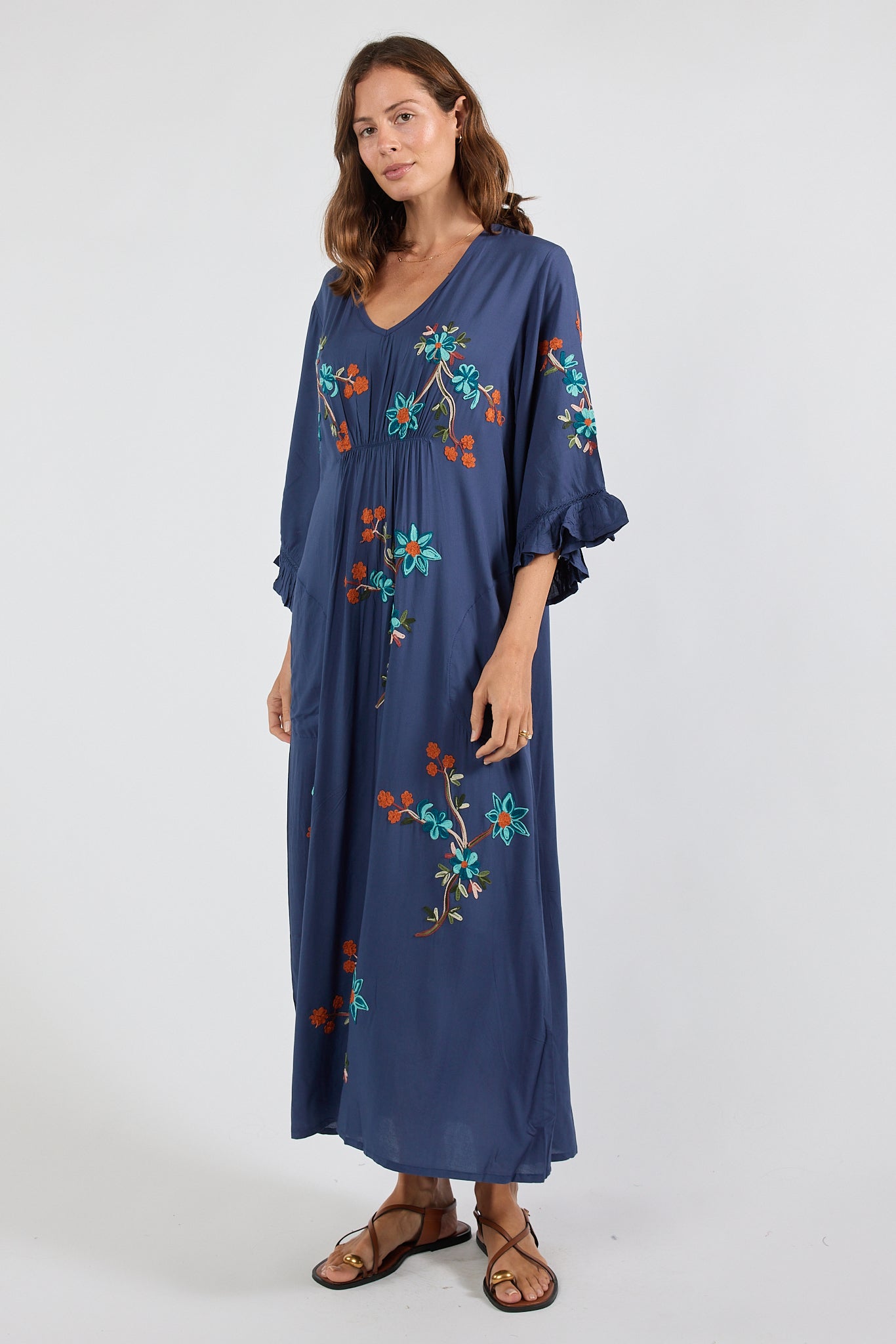 Casita MIDI Dress Navy Dresses Lula Soul