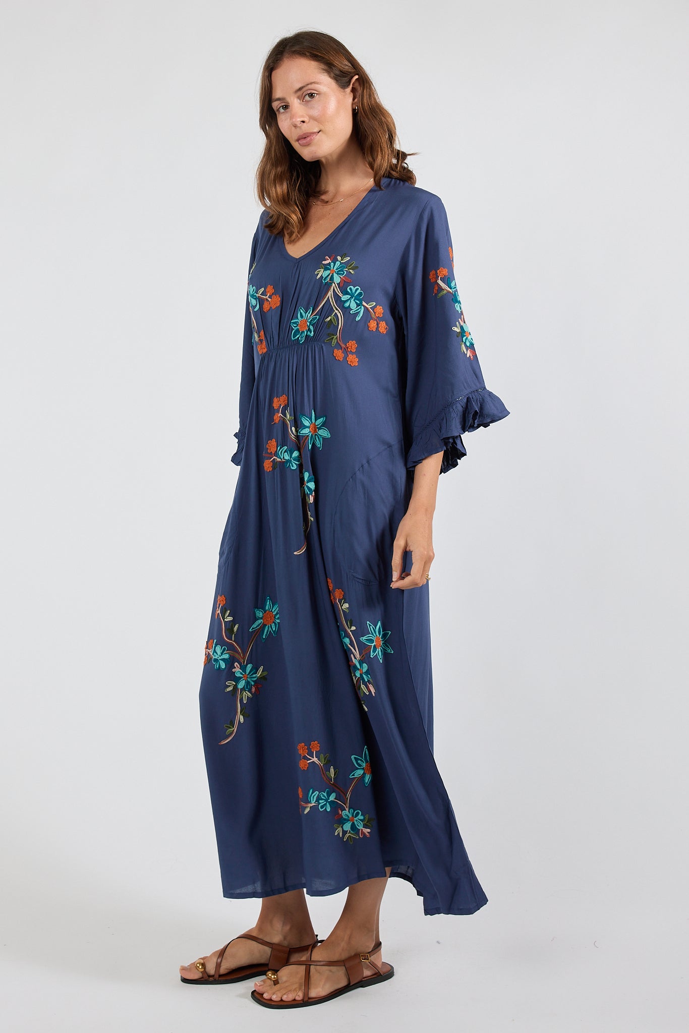Casita MIDI Dress Navy Dresses Lula Soul