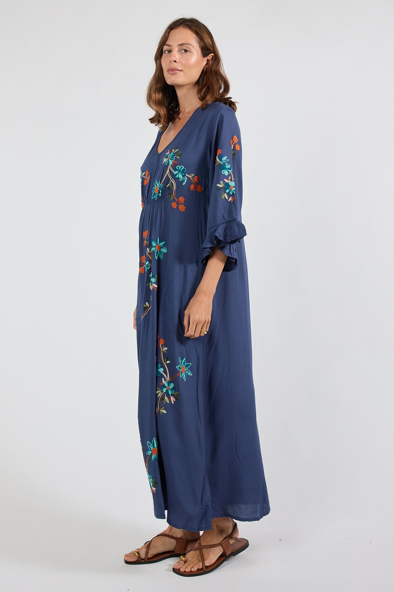 Casita MIDI Dress Navy Dresses Lula Soul