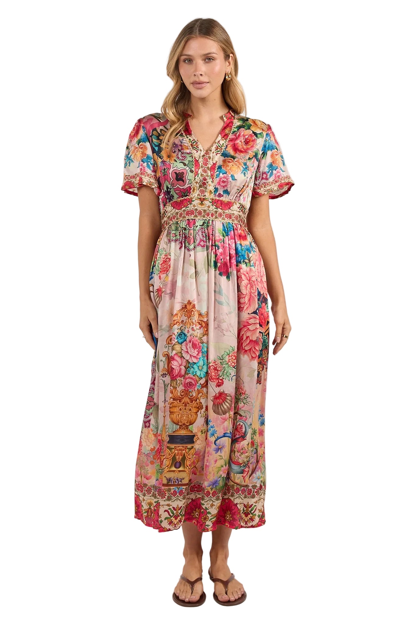 Jardine MIDI Dress Print Dresses Lula Soul XS(36)