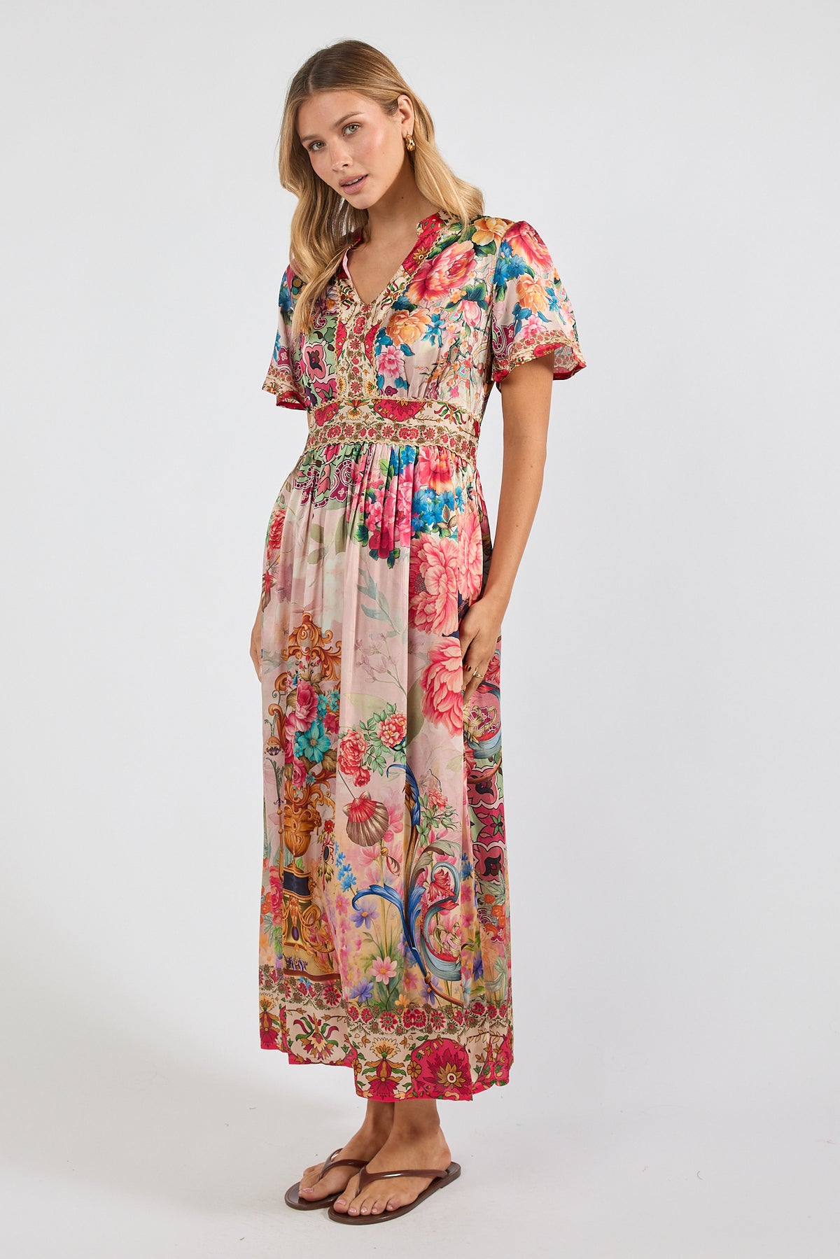 Jardine MIDI Dress Print Dresses Lula Soul