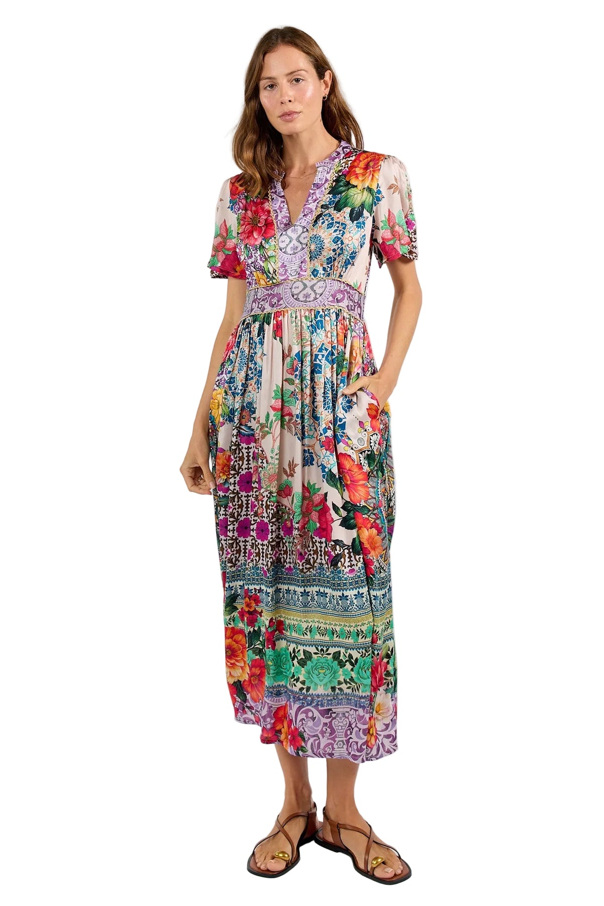 Miraval Midi Dress Lilac Dresses Lula Soul XS(36)