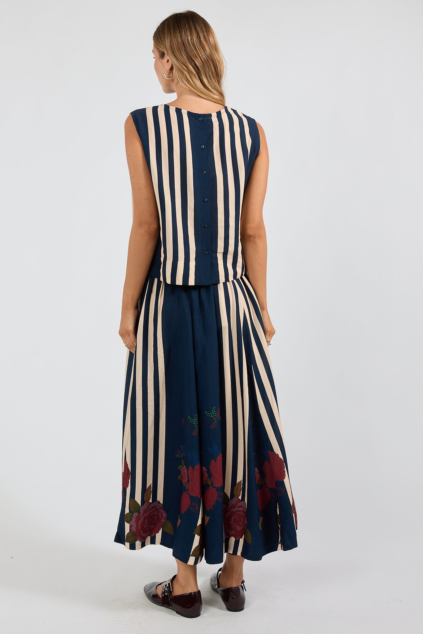 Sandos Shell Top Navy Tops Lula Soul