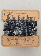 Half Bandeau Cream Black Mandala Bandeau Natural Life