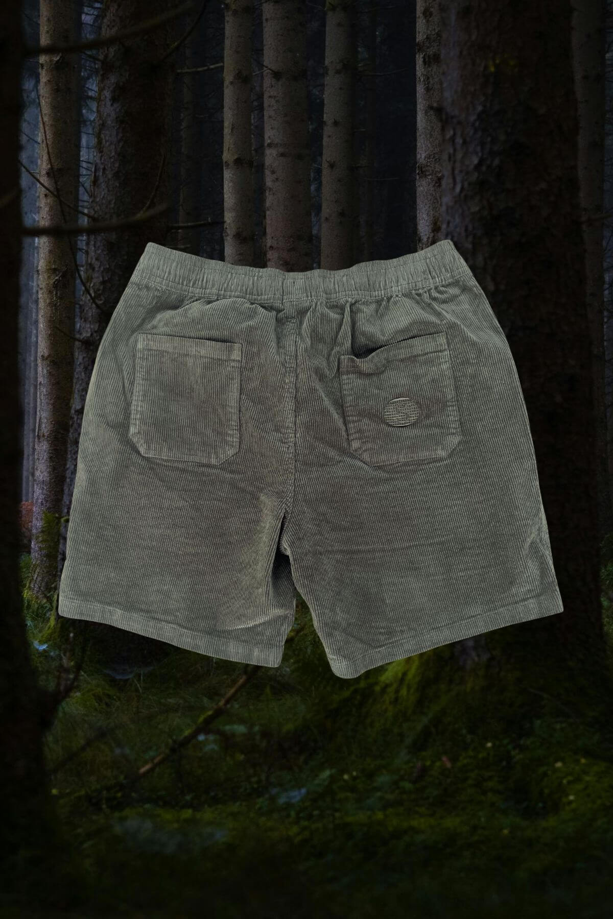 Khaki Corduroy Shorts Mens Bottoms Skumi
