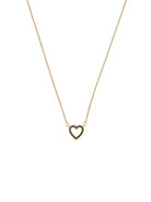 Gold &Black Crystal Heart N/L Necklaces Tiger Tree