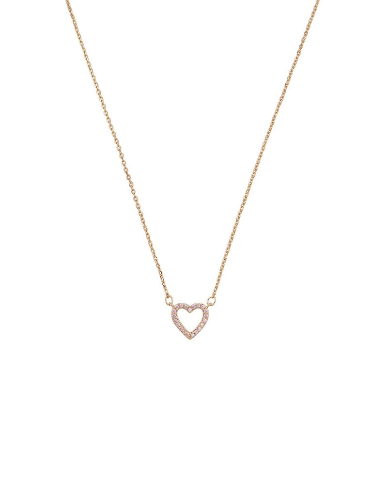 Tiger Tree Rose Gold &Crystal Heart Necklace Necklaces Tiger Tree