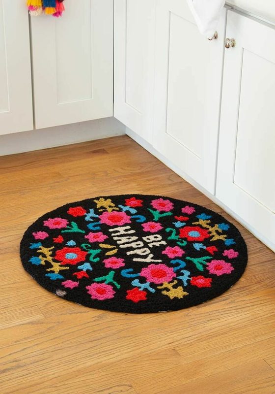 Natural Life Round Rug Be Happy Gifts and Accessories Natural Life   