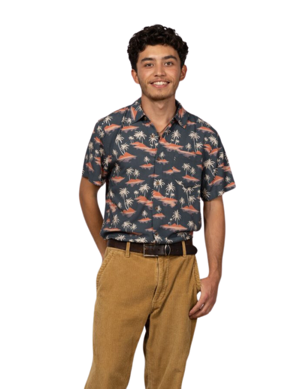 Palm Island Mens Short Sleeve Shirt Mens Tops Skumi S