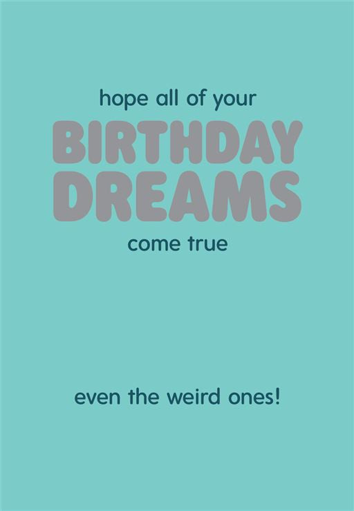 Greeting Card - Birthday Dreams Cards and Wrap Waterlyn   